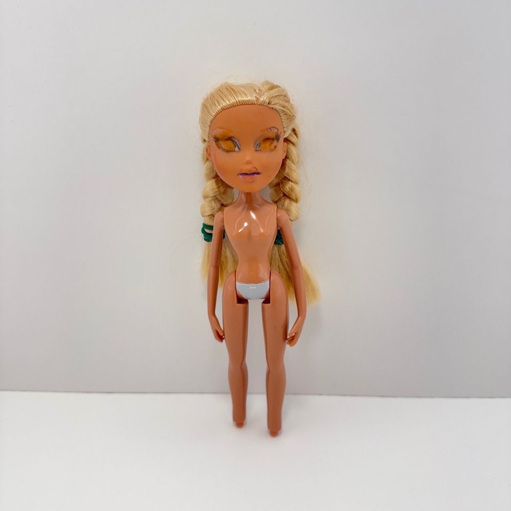 MGA Bratz Doll Body Blonde Braids Tan Skin Tone Replacement for Restoration